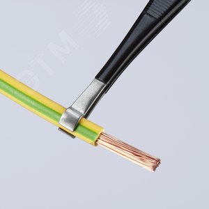 Пинцет ESD захватный прецизионный гладкие губки для захвата горизонтально расположенных цилиндрических деталей диаметром 10 мм антистатический L-120 мм нержавеющая хромоникелевая сталь хромированный - фото 4