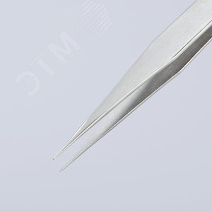 Пинцет захватный прецизионный заострённые гладкие губки L-155 мм хромоникелевая нержавеющая сталь антимагнитный - фото 6