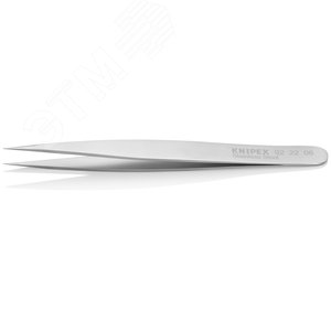 Пинцет захватный прецизионный заострённые гладкие губки L-120 мм хромоникелевая нержавеющая сталь антимагнитный - фото 2