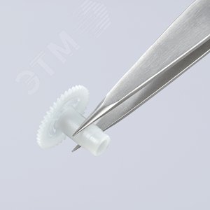 Пинцет захватный прецизионный заострённые гладкие губки L-120 мм хромоникелевая нержавеющая сталь антимагнитный - фото 5