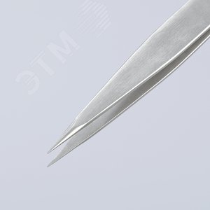 Пинцет захватный прецизионный заострённые гладкие губки L-120 мм хромоникелевая нержавеющая сталь антимагнитный KN-922206 KNIPEX - 6