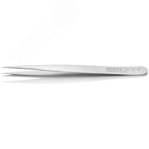 Пинцет захватный прецизионный заострённые гладкие губки L-115 мм хромоникелевая нержавеющая сталь антимагнитный - фото 2