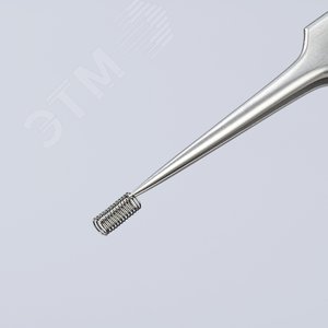 Пинцет захватный прецизионный особо тонкие губки L-105 мм хромоникелевая нержавеющая сталь антимагнитный кислотостойкий - фото 4