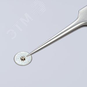 Пинцет захватный прецизионный особо тонкие губки L-105 мм хромоникелевая нержавеющая сталь антимагнитный кислотостойкий - фото 5