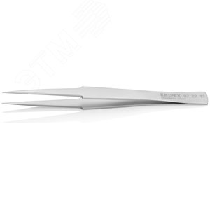 Пинцет захватный прецизионный особо тонкие губки американской формы L-135 мм хромоникелевая нержавеющая сталь антимагнитный кислотостойкий - фото 2