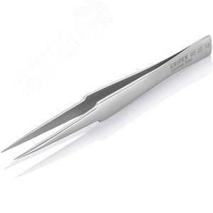 Пинцет захватный прецизионный особо тонкие губки американской формы L-135 мм хромоникелевая нержавеющая сталь антимагнитный кислотостойкий - фото 3