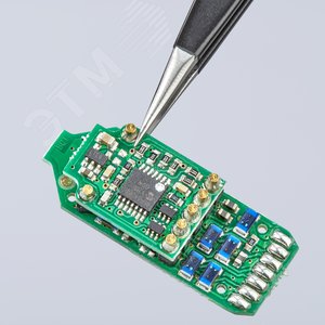 Пинцет ESD захватный прецизионный антистатический нержавеющая хромоникелевая сталь хромированный L-130 мм - фото 4