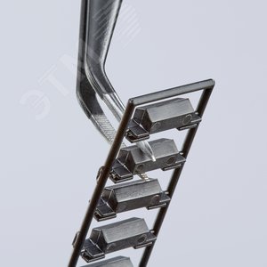 Пинцет захватный прецизионный с направляющим штифтом тонкие зазубренные губки под 45° L-155 мм пружинная сталь чёрная матовая лакировка - фото 4