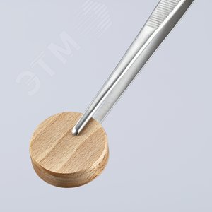 Пинцет захватный прецизионный закруглённые зазубренные губки шириной 35 мм хромоникелевая сталь нержавеющий немагнитный L-145 мм - фото 5