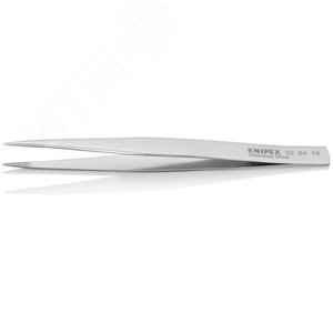 Пинцет захватный прецизионный гладкие скругленные губки 2 мм L-125 мм антимагнитный кислотостойкий нержавеющая хромоникелевая сталь - фото 2