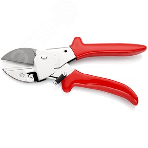 Секатор для скользящих резов по мягким материалам (резина кожа ПВХ и тд) плоский профиль: макс 40X75 мм круглый профиль макс 25 мм длина лезвия 40 мм L-200 мм - фото 3