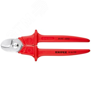 Кабелерезка - VDE 1000V резка - кабель 16мм (50мм AWG 1/0) L=230мм диэлектрический хирургическая сталь ударопрочные пластиковые рукоятки нанесенные методом экструзии блистер - фото 3