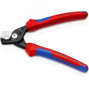 Кабелерез STepCuT ступенчатый рез рез: кабель d 15 мм (50 мм AWG 1/0) L-160 мм чёрный двукомпонентные рукоятки с держателем-еврослот - фото 2