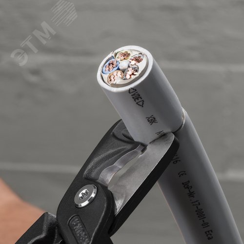 Кабелерез, ступенчатый рез, диаметр 23 мм (120 мм), длина 225 мм, фосфатированный, 3К ручки, SB, StepCut XL - фото 2