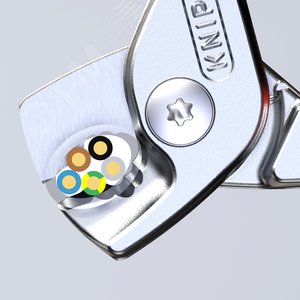 Кабелерез STepCuT VDE 1000V ступенчатый рез рез: кабель d 15 мм (50 мм AWG 1/0) L-160 мм диэлектрический хромированный двукомпонентные рукоятки с держателем-еврослот - фото 6