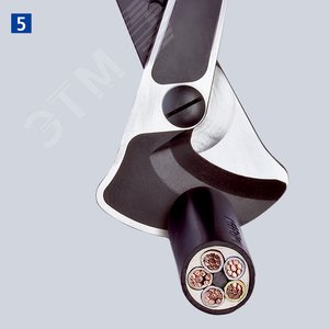 Кабелерез с храповым механизмом (трещоткой) и выдвижными телескопическими рукоятками рез: кабель 38 мм (280 мм MCM 550) L-570 мм чёрный 2-компонентные рукоятки - фото 6