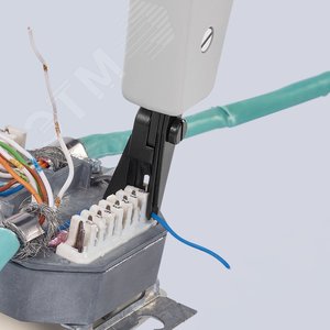 Инструмент для укладки кабелей LSA-Plus и их аналогов для укладки кабелей в каналы розетки и панели для кабелей типа UTP и STP 04 - 08 мм L-175 мм со встроенным крюком для вытягивания с разблокировкой - фото 5