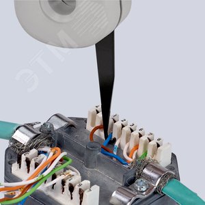 Инструмент для укладки кабелей LSA-Plus и их аналогов для укладки кабелей в каналы розетки и панели для кабелей типа UTP и STP 04 - 08 мм L-175 мм со встроенным крюком для вытягивания с разблокировкой - фото 10