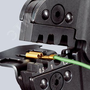 Пресс-клещи под коаксиальные штекеры BNC и TNC RG 58 59 62 71 223 кол-во гнёзд: 3 L-195 мм - фото 4