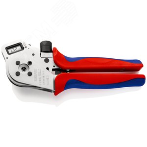 Пресс-клещи для тетрагональной опрессовки с позиционированием обработанные контакты (HarTing Ilme Phoenix Amphenol WalTher HTS ConTacT WEidmller) 014-6мм (AWG 25-10) контакт макс 75мм L=230мм хромированные двухкомпонентные рукоятки - фото 2