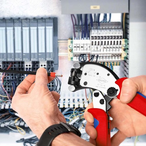 Пресс-клещи для контактных гильз DIN 46228 1+4, обжим трапециевидный, поворот 360 градусов, 0.14-10.0 мм2, длина 200 мм, SB, Twistor T - фото 8