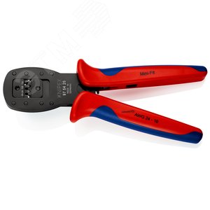 Пресс-клещи для миниатюрных штекеров параллельный обжим штекеры Mini-FiT™ Molex LLC кол-во гнёзд: 3 AWG 16/18/20-24 L-190 мм 2-компонентные рукоятки - фото 2