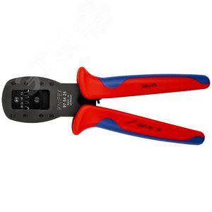 Пресс-клещи для миниатюрных штекеров параллельный обжим штекеры Mini-FiT™ Molex LLC кол-во гнёзд: 3 AWG 16/18/20-24 L-190 мм 2-компонентные рукоятки - фото 3