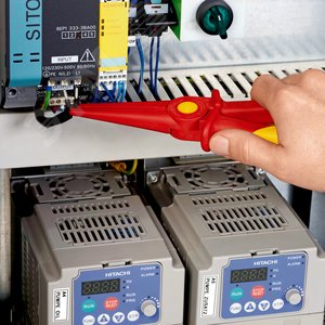 Круглогубцы плоские VDE 1000V из армированного фиберглассом пластика диапазон применения до -40°С L-220 мм диэлектрические - фото 4