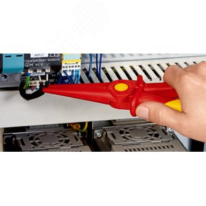 Круглогубцы плоские VDE 1000V из армированного фиберглассом пластика диапазон применения до -40°С L-220 мм диэлектрические - фото 5