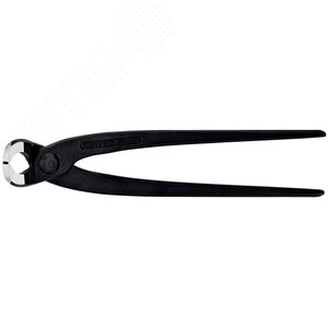 Клещи вязальные для арматурной сетки узкие также применимы для работы с плиткой резка - проволока средней твердости 24мм твердая проволока 16мм режущая кромка 61 HRC / 12мм L=220мм черные - фото 3