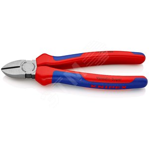 Бокорезы резка - мягкая проволока 4мм проволока средней твердости 3мм твердая проволока 25мм L=180мм 62HRC двухкомпонентные рукоятки цвет черный - фото 1