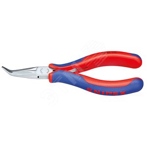 Изображение товара Длинногубцы захватные для электроники круглые губки голова под 45° L-145 мм 2-компонентные рукоятки (шт)