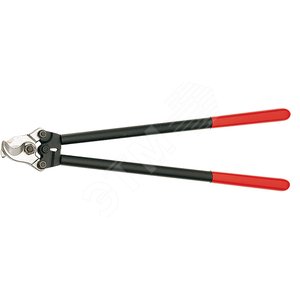 Кабелерез резка - кабель 27мм (150мм AWG 5/0) L=600мм стальной корпус черный обливные рукоятки сменная ножевая головка