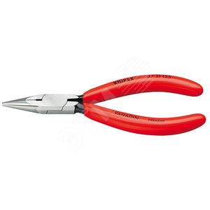 Изображение товара Плоскогубцы захватные прецизионные плоскокруглые губки L-125 мм чёрные обливные рукоятки блистер (шт)