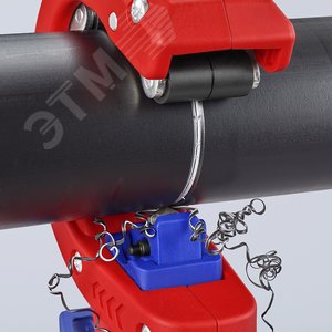 Труборез для канализационных пластиковых труб DP50 32/40/50 мм, толщина max 2.4 мм, длина 202 мм, BK - фото 13