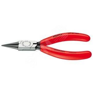 Круглогубцы захватные прецизионные L-125 мм чёрные обливные рукоятки - фото 1