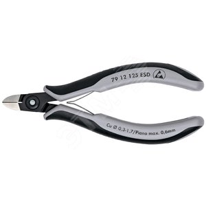 Прецизионные кусачки боковые для электроники антистатические ESD вороненые 125 мм - фото 1