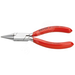 Круглогубцы захватные прецизионные L-125 мм хромированные обливные рукоятки - фото 1