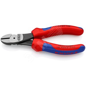 Бокорезы резка - проволока средней твердости 31мм твердая проволока 2мм рояльная струна (HRC 59) 15мм L=140мм двухкомпонентные рукоятки блистер цвет черный - фото 1