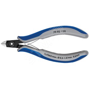 Прецизионные кусачки боковые для электроники вороненые 120 мм - фото 1