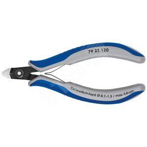 Прецизионные кусачки боковые для электроники вороненые 120 мм - фото 1