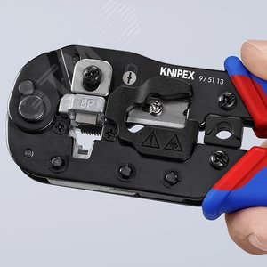 Пресс-клещи для штекеров RJ 45 3-в-1, кол-во гнезд: 1, 8-пин 8P8C, резка и зачистка кабеля, 190 мм - фото 14