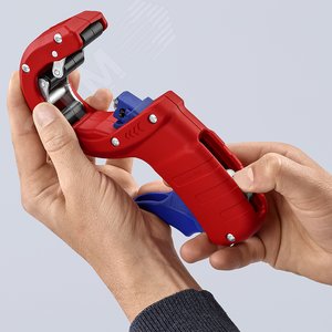 Труборез для канализационных пластиковых труб DP50 32/40/50 мм, толщина max 2.4 мм, длина 202 мм, BK - фото 7