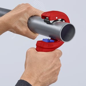 Труборез для канализационных пластиковых труб DP50 32/40/50 мм, толщина max 2.4 мм, длина 202 мм, BK - фото 18