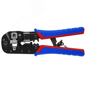 Пресс-клещи для штекеров RJ 45 3-в-1, кол-во гнезд: 1, 8-пин 8P8C, резка и зачистка кабеля, 190 мм - фото 2