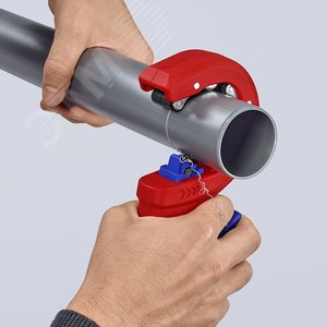 Труборез для канализационных пластиковых труб DP50 32/40/50 мм, толщина max 2.4 мм, длина 202 мм, BK - фото 21