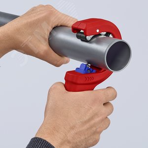 Труборез для канализационных пластиковых труб DP50 32/40/50 мм, толщина max 2.4 мм, длина 202 мм, BK - фото 19