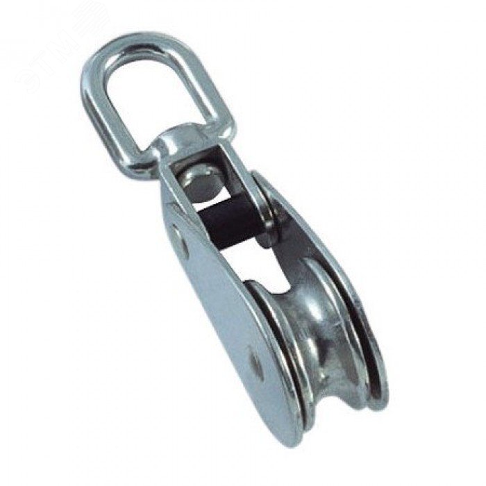 Блок одинарный 40мм металлический шкив покрытие цинк артикул Bloсk40met ...