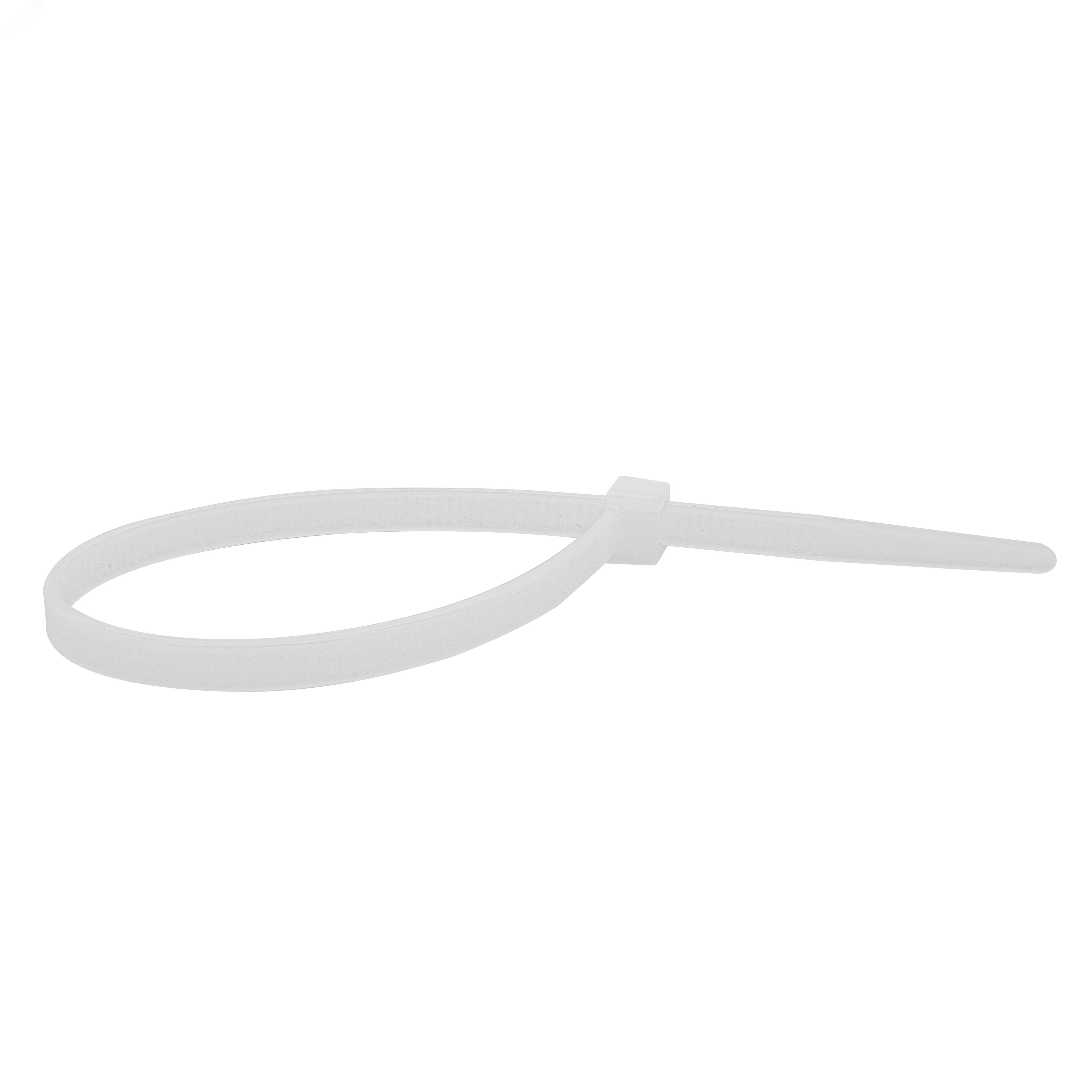 Изображение товара Стяжка кабельная PRO 4.8х200 нейлоновая белая (100 шт.) (упак)