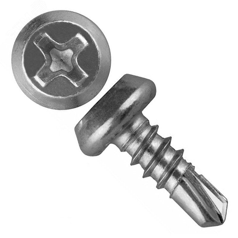 Саморез металл/металл 3.5х11 сверлоконечный цинк 100 шт screw-MM-3.5x11s-100 Крепдил